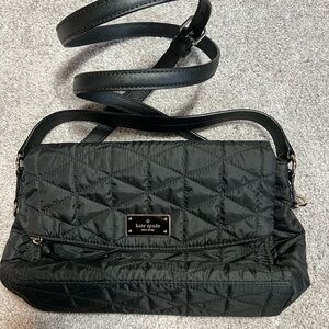 Kate Spade Black Quilted Women's Miri crossbody bag EUC